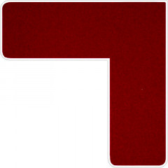 Картон для паспарту, красный бархат, NS580-A толщина 1 мм