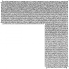 Картон для паспарту, серый (серебро) бархат, NS587-A толщина 1 мм