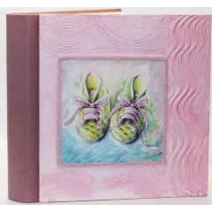 Sorno детский кожаный альбом розовый под наклейку