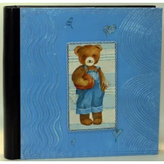 Ricamo детский фотоальбом голубой под наклейку